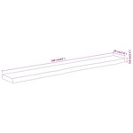 vidaXL Étagère murale rectangulaire massif acacia bordure assortie