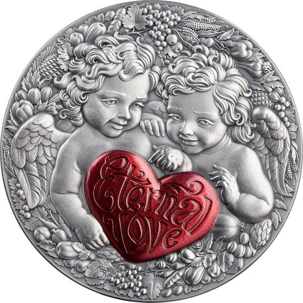 Pièce de monnaie en Argent 1000 Francs g 31.1 (1 oz) Millésime 2026 Celestial Beauty ETERNAL LOVE