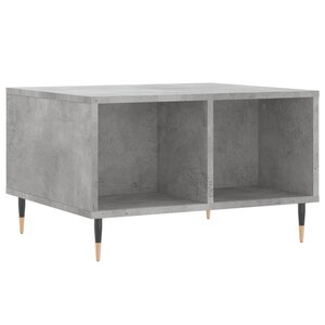 vidaXL Table basse Gris béton 60x50x36 5 cm Bois d'ingénierie