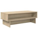 vidaXL Table basse Chêne Sonoma 100 x 46 x 35 cm Bois d'ingénierie