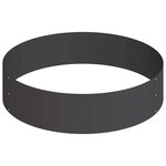 vidaXL Cache-pot de jardin Noir 90 x 90 x 20 cm Acier laminé à froid