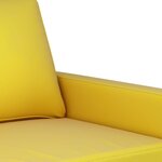 vidaXL Ensemble de canapés 4 Pièces avec coussins jaune velours