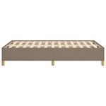 vidaXL Cadre de lit sans matelas taupe 120x190 cm tissu