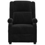 vidaXL Fauteuil électrique de massage Noir Velours