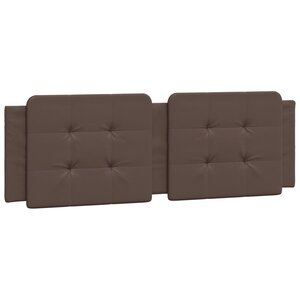 vidaXL Coussin de tête de lit Zadar marron 160 cm similicuir