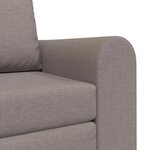 vidaXL Canapé-Lit Taupe 98 x 71 x 83 cm tissu