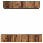 vidaXL Ensemble meuble TV 5 Pièces Bois ancien 100 x 30 x 30 cm