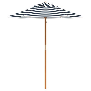vidaXL Parasol de jardin pour enfants avec poteau en bois Ø120x140 cm
