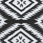 vidaXL Tapis d'extérieur Géométrique ARAKIL Noir et Blanc 400 × 300 cm