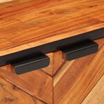 vidaXL Armoire à chaussures 67x38x65 cm bois d'acacia massif