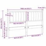 vidaXL Tête de lit capitonnée avec tête de lit Blanc 135 cm Pin massif