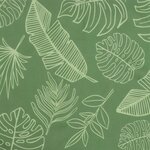 vidaXL Coussin de banc de jardin motif de feuilles 100x50x7 cm