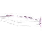 vidaXL Protège-matelas blanc 100x200 cm imperméable