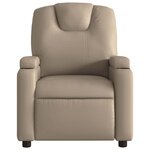 vidaXL Fauteuil de massage inclinable Cappuccino Similicuir