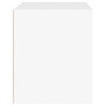 vidaXL Table de chevet Blanc 50x39x47 cm