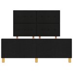 Châssis de lit vidaXL Noir 160x200 cm Tissu
