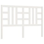 vidaXL Tête de lit Blanc 141x4x100 cm Bois massif de pin