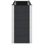 vidaXL Jardinière surélevée Noir 200 x 50 x 91 cm