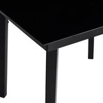 vidaXL Ensemble à manger jardin coussins 5 Pièces gris poly rotin verre