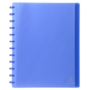 Protège-documents À Anneaux Et Pochettes Détachables 60 Vues - A4 - Bleu - X 4 - Exacompta