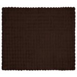 vidaXL Couverture en Fourrure de Lapin Synthétique Camel 240 x 270 cm