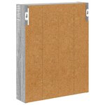 vidaXL Armoire murale de salle de bain Gris Sonoma 40 x 10 x 50 cm