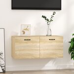 vidaXL Armoire murale chêne sonoma 80x36 5x35 cm bois d'ingénierie