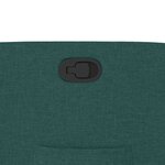 vidaXL Fauteuil inclinable Vert foncé Tissu