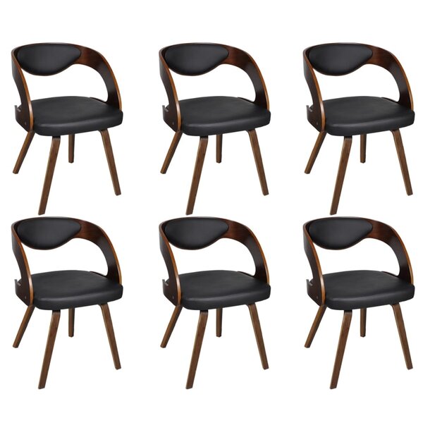 vidaXL Chaises à manger lot de 6 marron similicuir