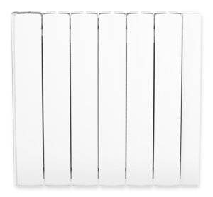 Radiateur électrique fixe à inertie sèche 2000W horizontal blanc - Ecran  LCD - Programmation personnalisée - Détecteur de présence/absence - AIRELEC