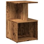 vidaXL Table de chevet vieux bois 35x35x55 cm bois d'ingénierie