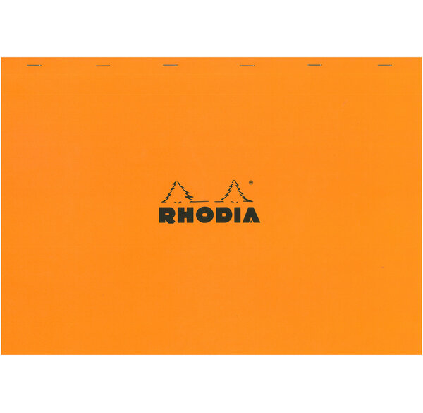 Bloc ORANGE N°38 42x31 8cm 80F agrafées 80g Q.5x5 RHODIA