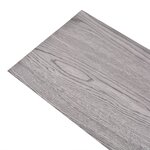 vidaXL Planches de plancher PVC Non auto-adhésif 5 26m² 2mm Gris foncé