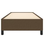 vidaXL Cadre de lit Marron foncé 90x200 cm Tissu