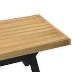 vidaXL Table basse NOAIN pieds en forme de X 120x60x40 cm massif pin