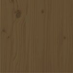 vidaXL Cadre de lit Marron miel Bois de pin massif 90x200 cm