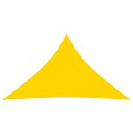 vidaXL Voile de parasol Tissu Oxford triangulaire 4x4x5 8 m Jaune