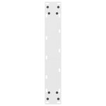 vidaXL Pieds de table de bar Blanc 2 pièces 40 x (110-111) cm Acier