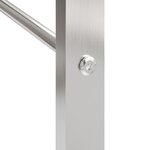 vidaXL Portant de bois de chauffage 110x28x116 cm acier inoxydable