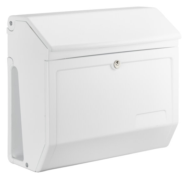 Boîte aux lettres LUNA avec porte -journaux intégré - coloris blanc - Decayeux