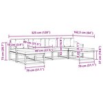 vidaXL Ensemble de canapés d'extérieur 6 pc Blanc et gris clair