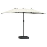 vidaXL Parasol de jardin Couleur sable 385 x 209 x 244 cm tissu