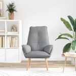 vidaXL fauteuil Gris clair 69 x 74 x 93 cm Tissu Sherpa