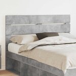 vidaXL Tête de lit Gris béton 150 cm Bois d'ingénierie
