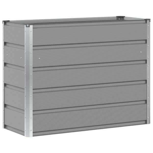 vidaXL Jardinière Gris clair 100 x 40 x 75 cm Acier