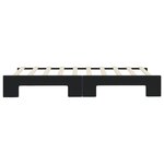 vidaXL Lit de jour avec lit gigogne noir 90x190 cm velours