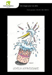 Lot de 7 cartes postales - cigogne humoristique 2 - dessins nicolas mengus