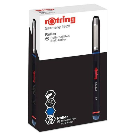 Stylo roller rollerball  largeur tracé: 0 7 mm  bleu rotring