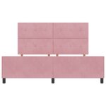 Cadre de lit en velours rose vidaXL 180x200 cm