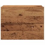 vidaXL Tables de chevet murales 2 Pièces vieux bois 40x32x30 cm